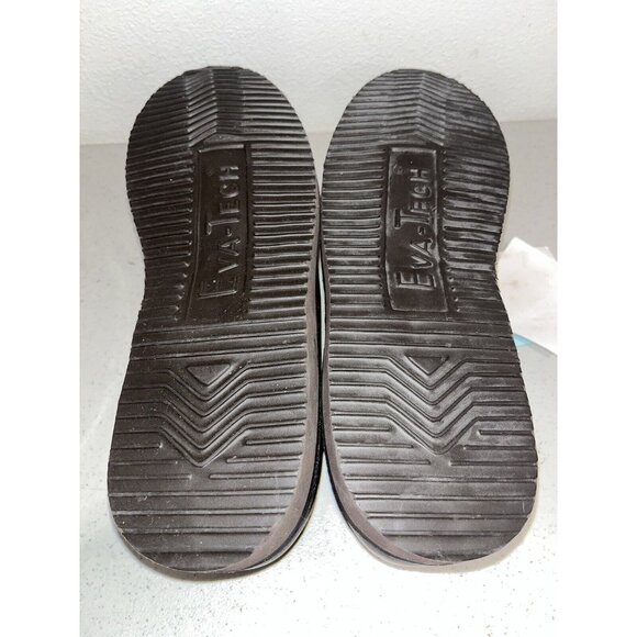 Eva-Tech Shoes Men 12 EEEE Footonic II Slip On Brown Leather Hook & Loop Comfort - Picture 7 of 10